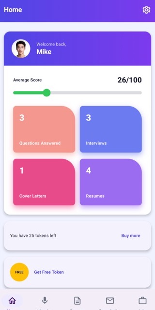 intervAI app dashboard